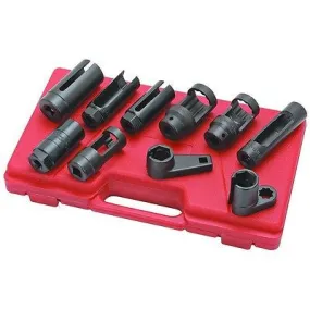 10 Piece Sensor Oil Sending Unit Socket Tool Set Kit Oxygen Injector Injecter Vacuum