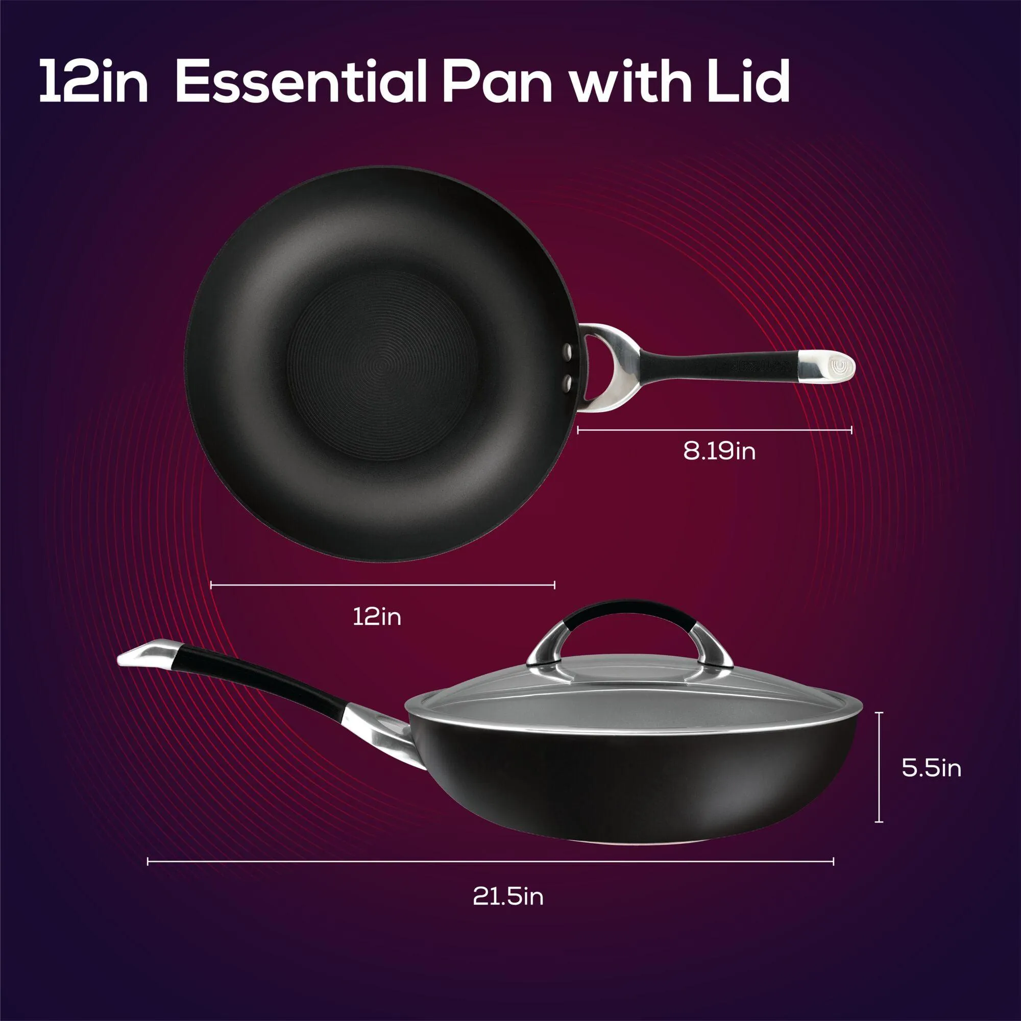 12-Inch Nonstick Essential Stir Fry Pan