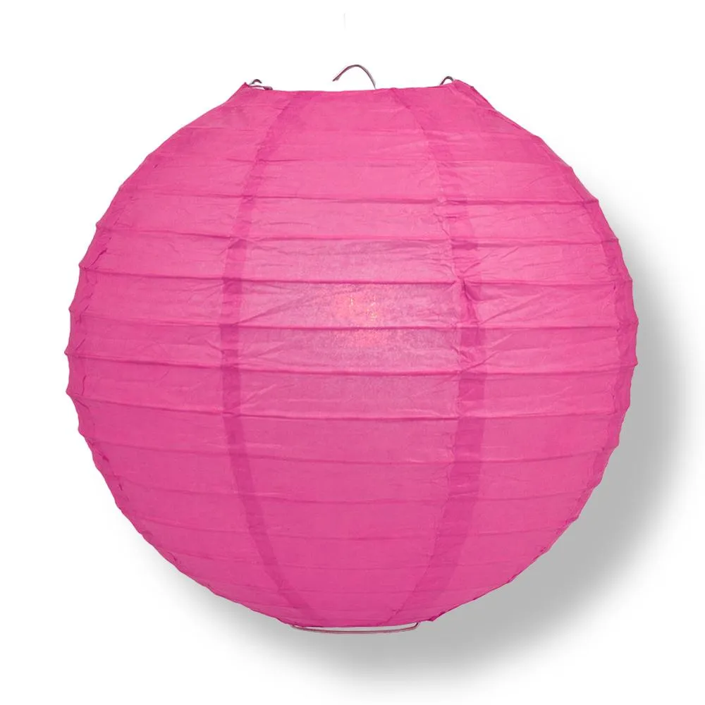 12-Pack of 8 Inch Multicolor Even Ribbing Paper Lanterns Party Pack