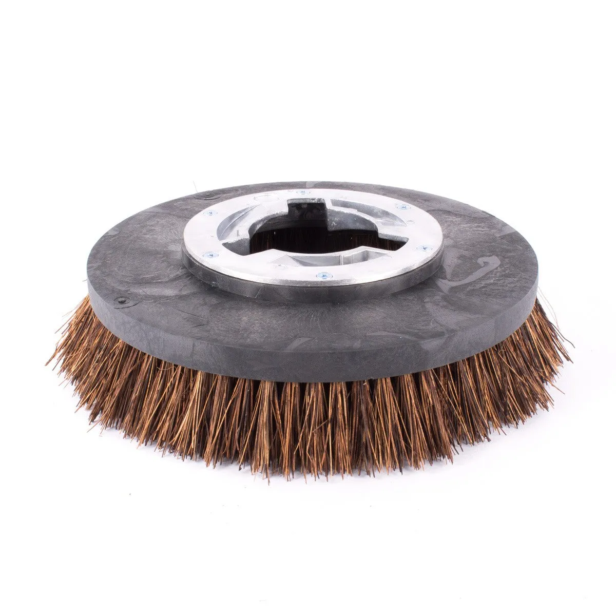 17" Floor Buffer Light Duty Floor Scrubbing & Polishing Brush w/ Soft Bassine Bristles (15" Actual Diameter)