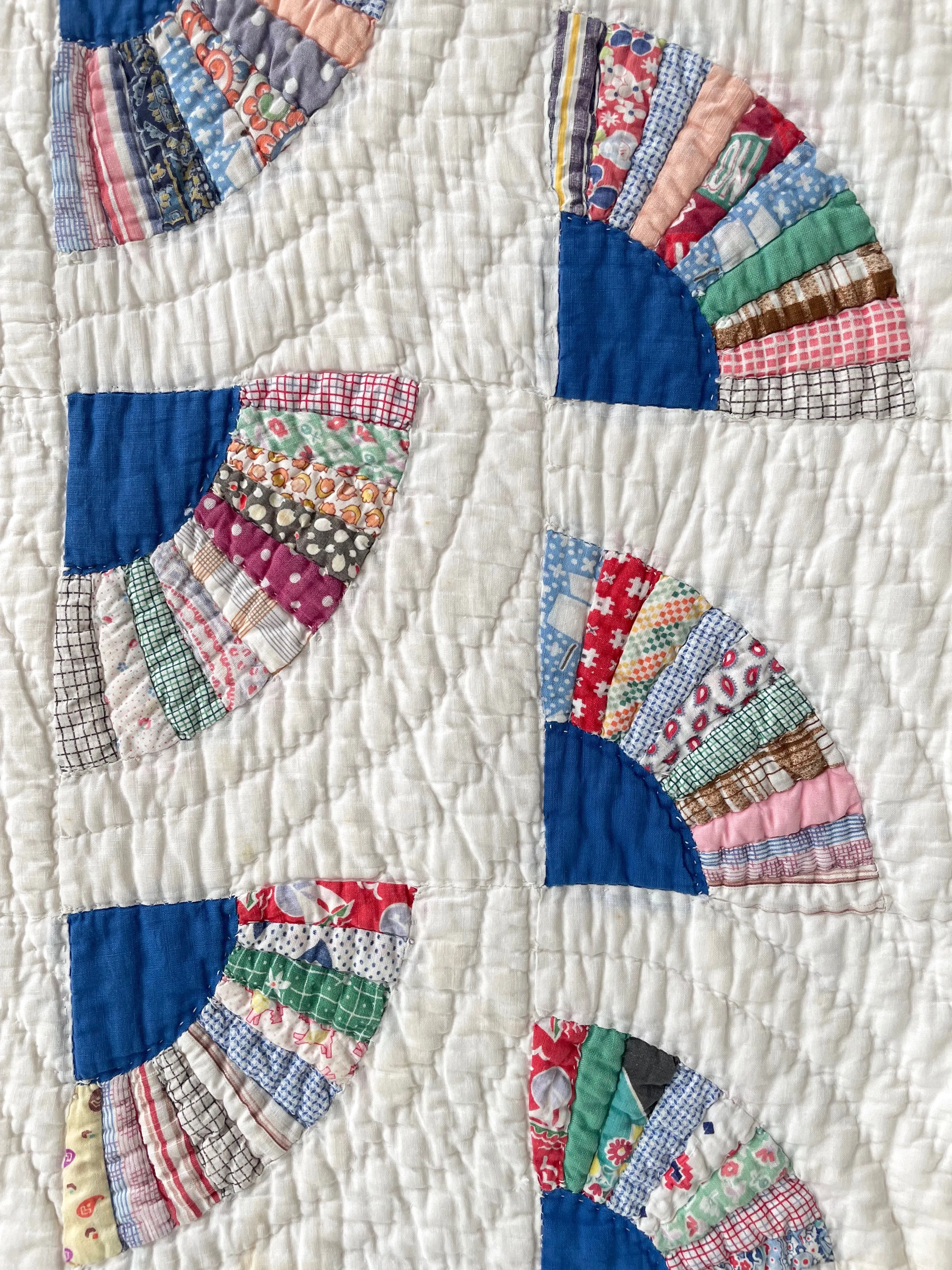 1930s Feedsack Fans Quilt