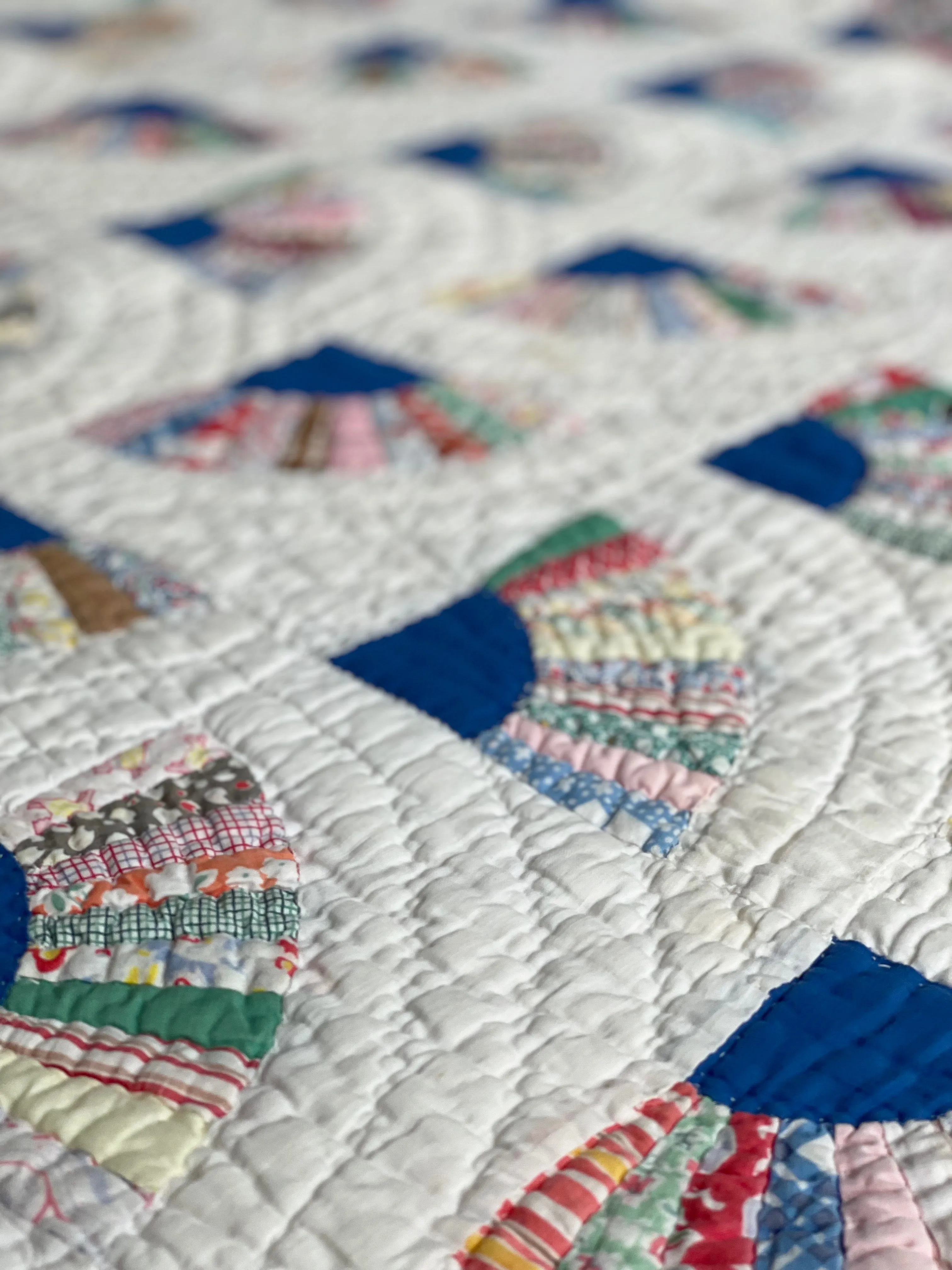 1930s Feedsack Fans Quilt