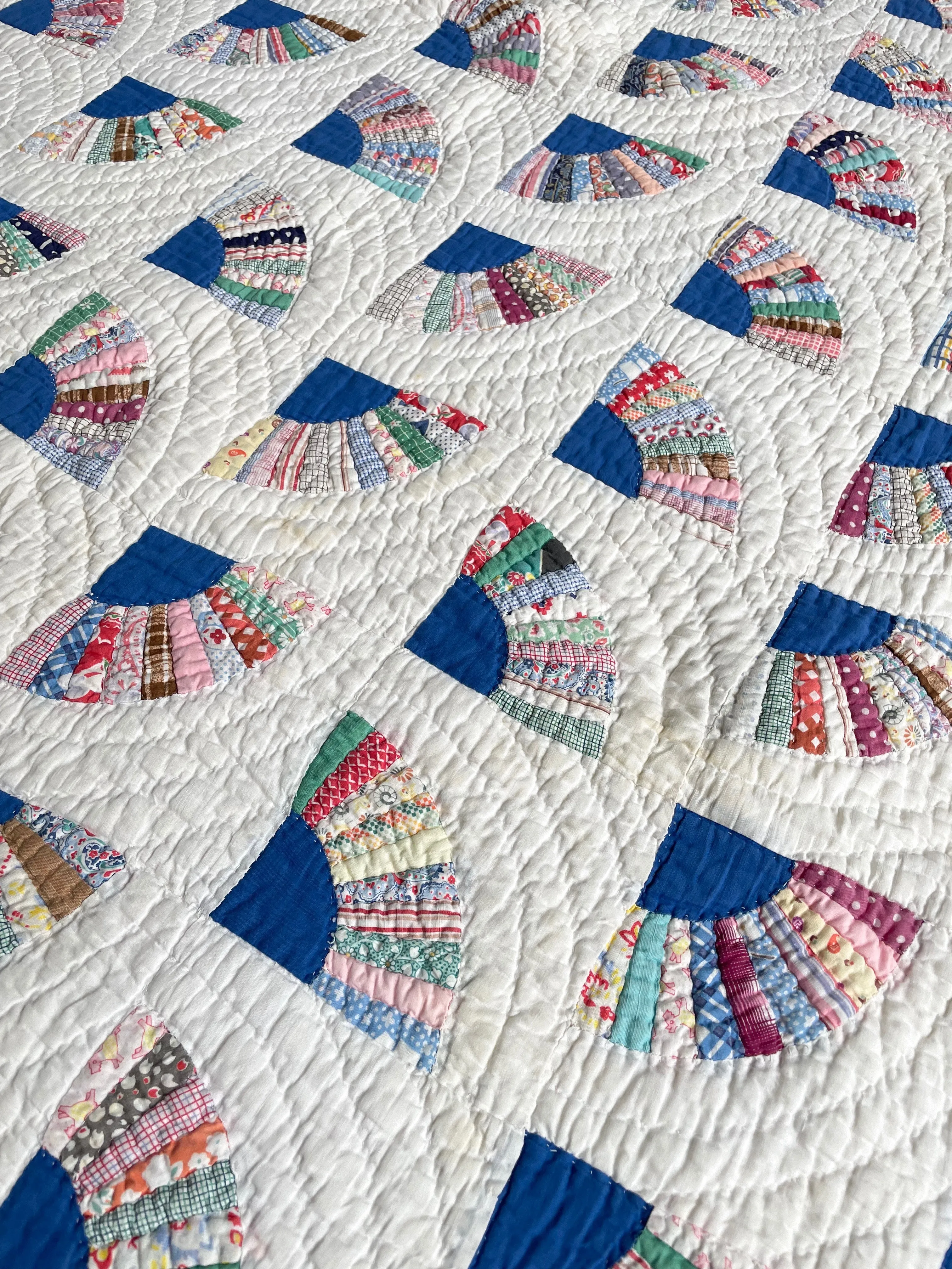 1930s Feedsack Fans Quilt