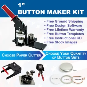 1" Button Maker Kit