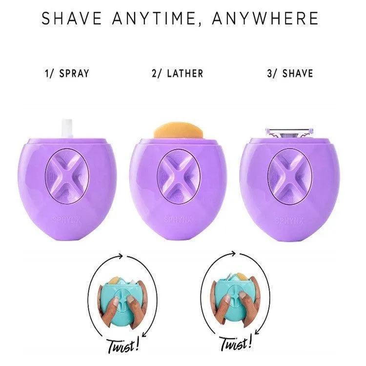 3 in 1 Sphynx Mini Travel Safety Razor Hair Shaving Box