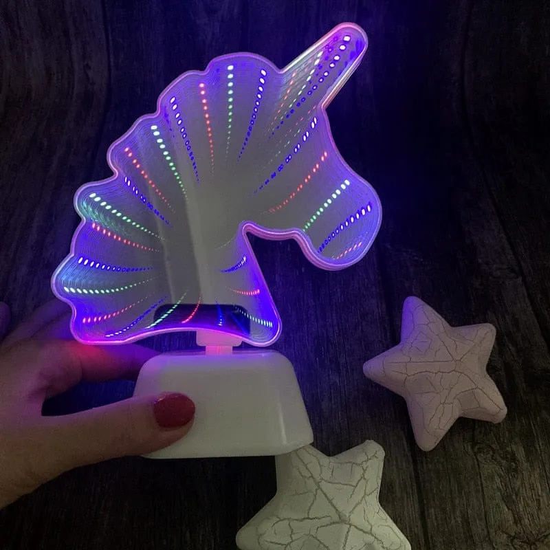 3D LED Night Light Love Heart Lamp