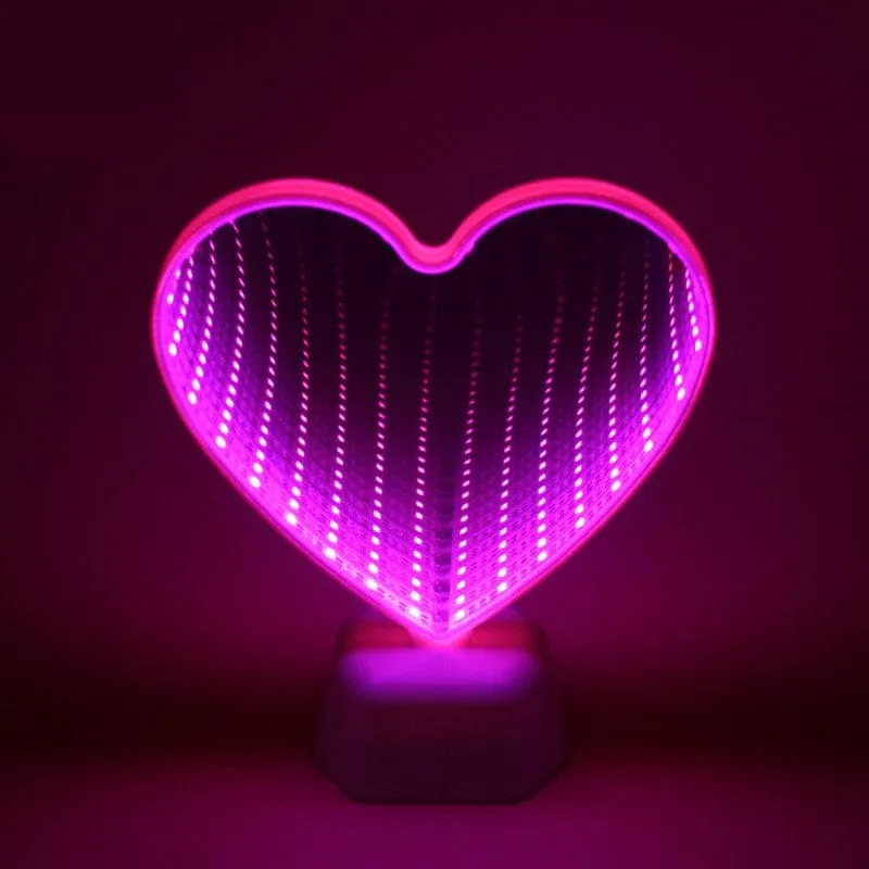 3D LED Night Light Love Heart Lamp