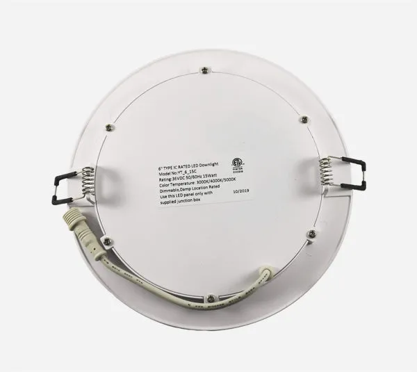 6" Slim Recessed LED Light - 3000K WHITE