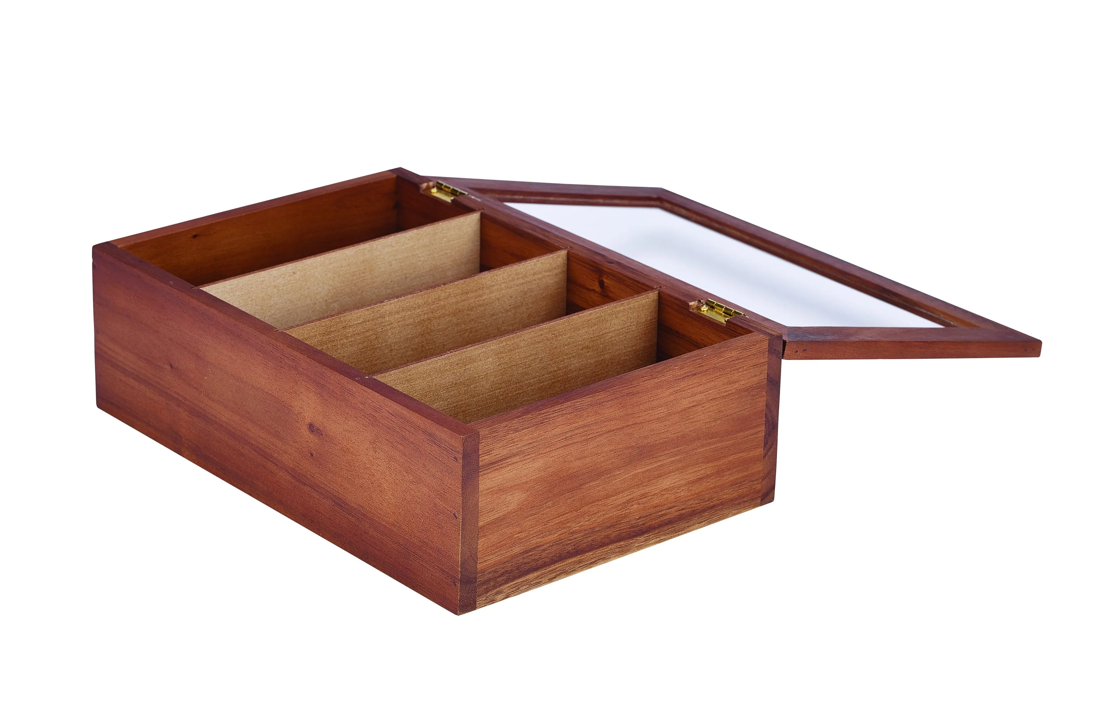 Acacia Wood Tea Box 30X20X10cm