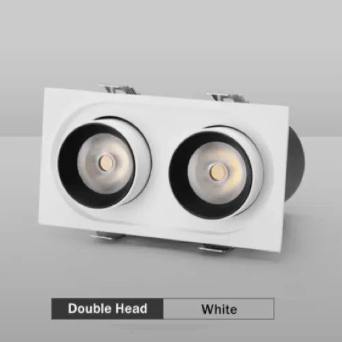 Adjustable Double Full Recessed COB Spotlight