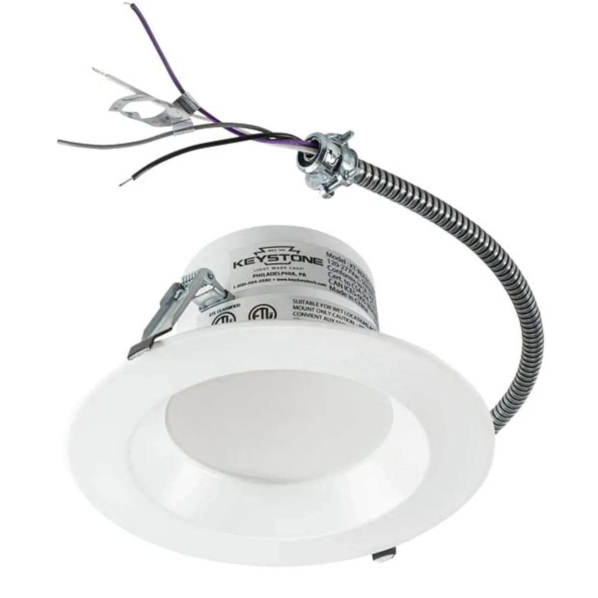 Advanta 6 In Commercial LED Recessed Downlight, 9W|13W|19W, 1550 Lumens, 30K|35K|40K