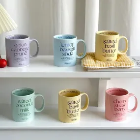 Aesthetic Breakfast-Inspired Ceramic Mug Collection