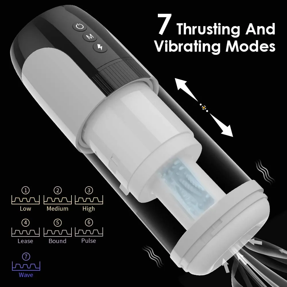 AierLe Water Bath Vibrating Thrusting Male Masturbator Cup