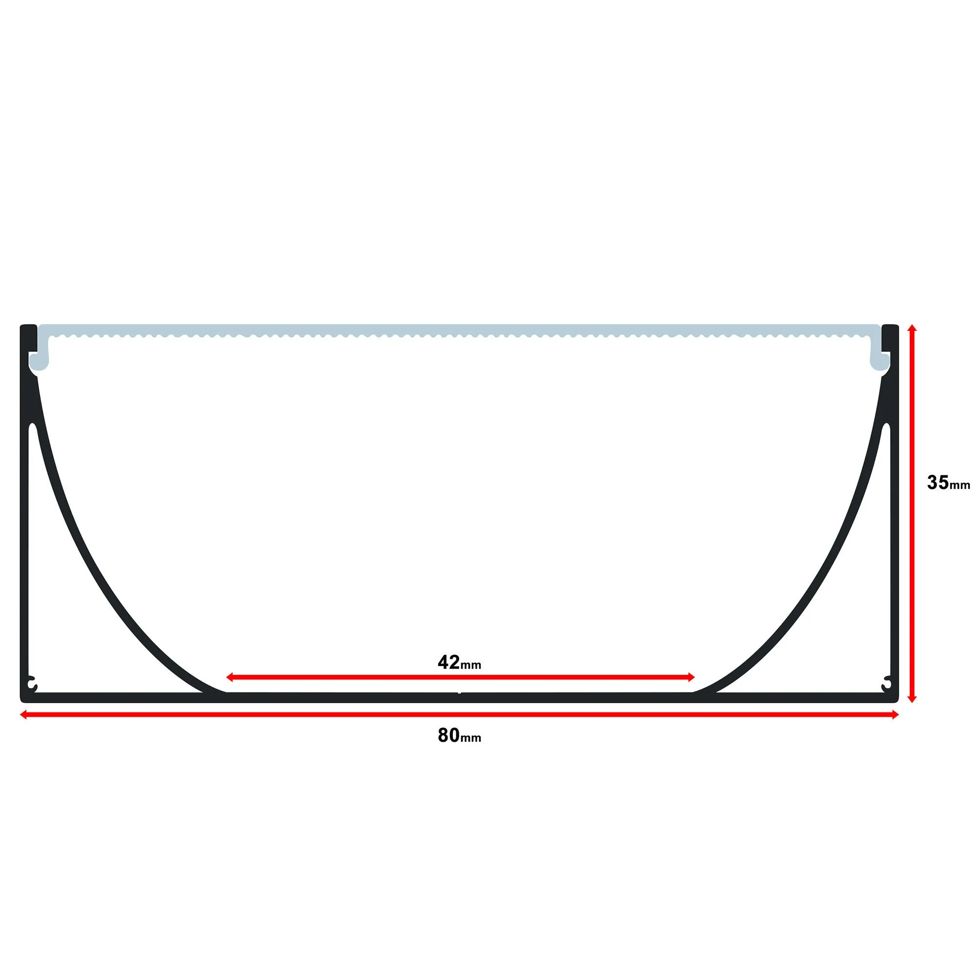 Aluminum Channel - MOSS-ALSST-8035B