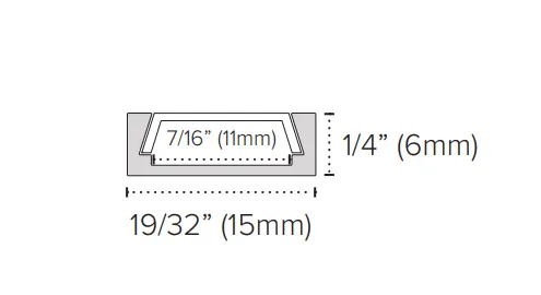 American Lighting Universal/Mini 1 Meter (3' 3") Universal Aluminum Channel