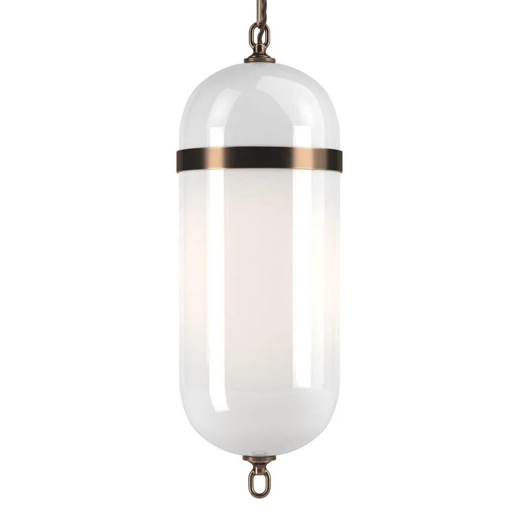 Antique Brass Pendant Lantern Aston