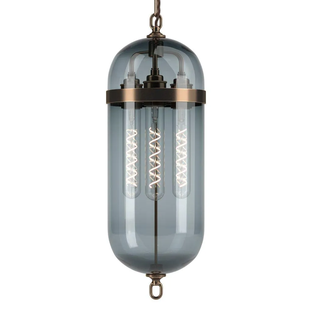 Antique Brass Pendant Lantern Aston