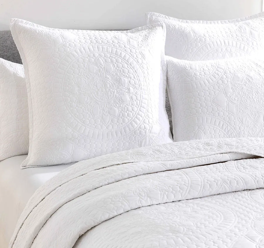 Asher European Pillowcase White