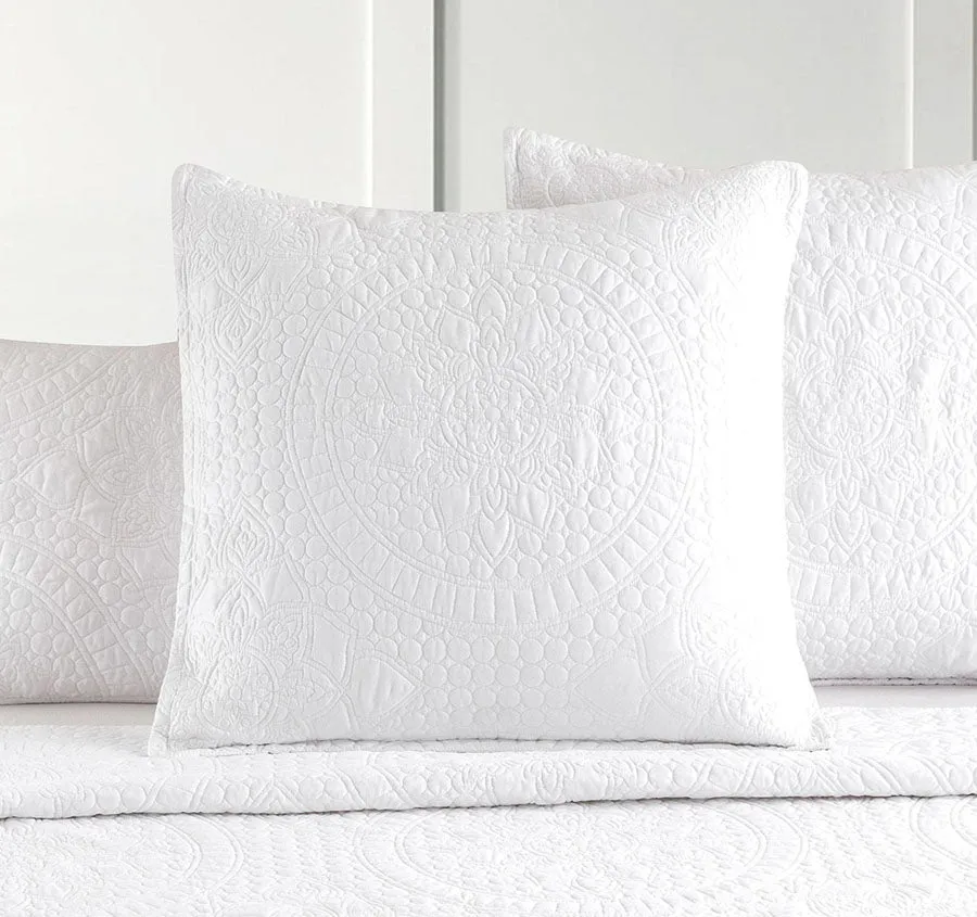 Asher European Pillowcase White