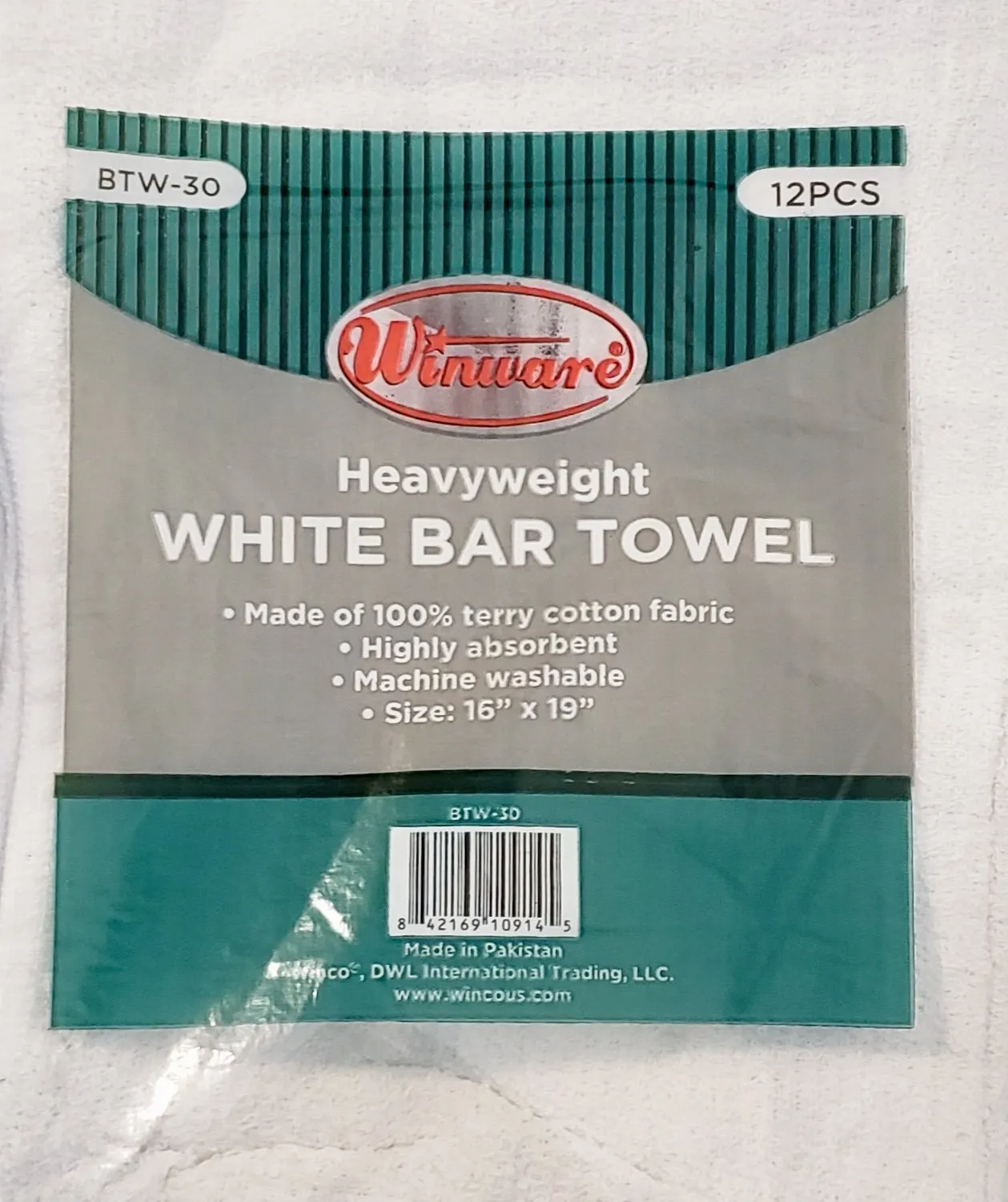 BAR TOWEL WHITE COTTON