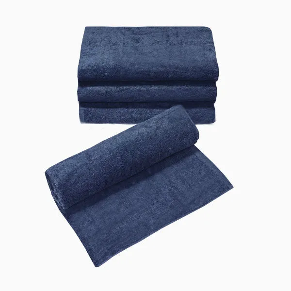 Barneys Platinum Collection Commercial Bath Sheets  - Navy - 4 Pieces