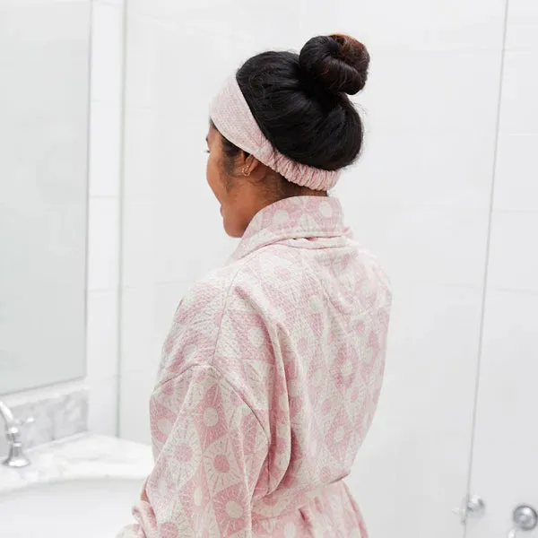 Bath Robe - Diamond Pink