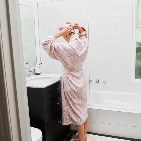 Bath Robe - Diamond Pink