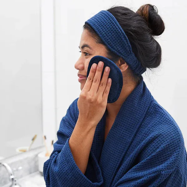 Bath Robe - Nautical Navy