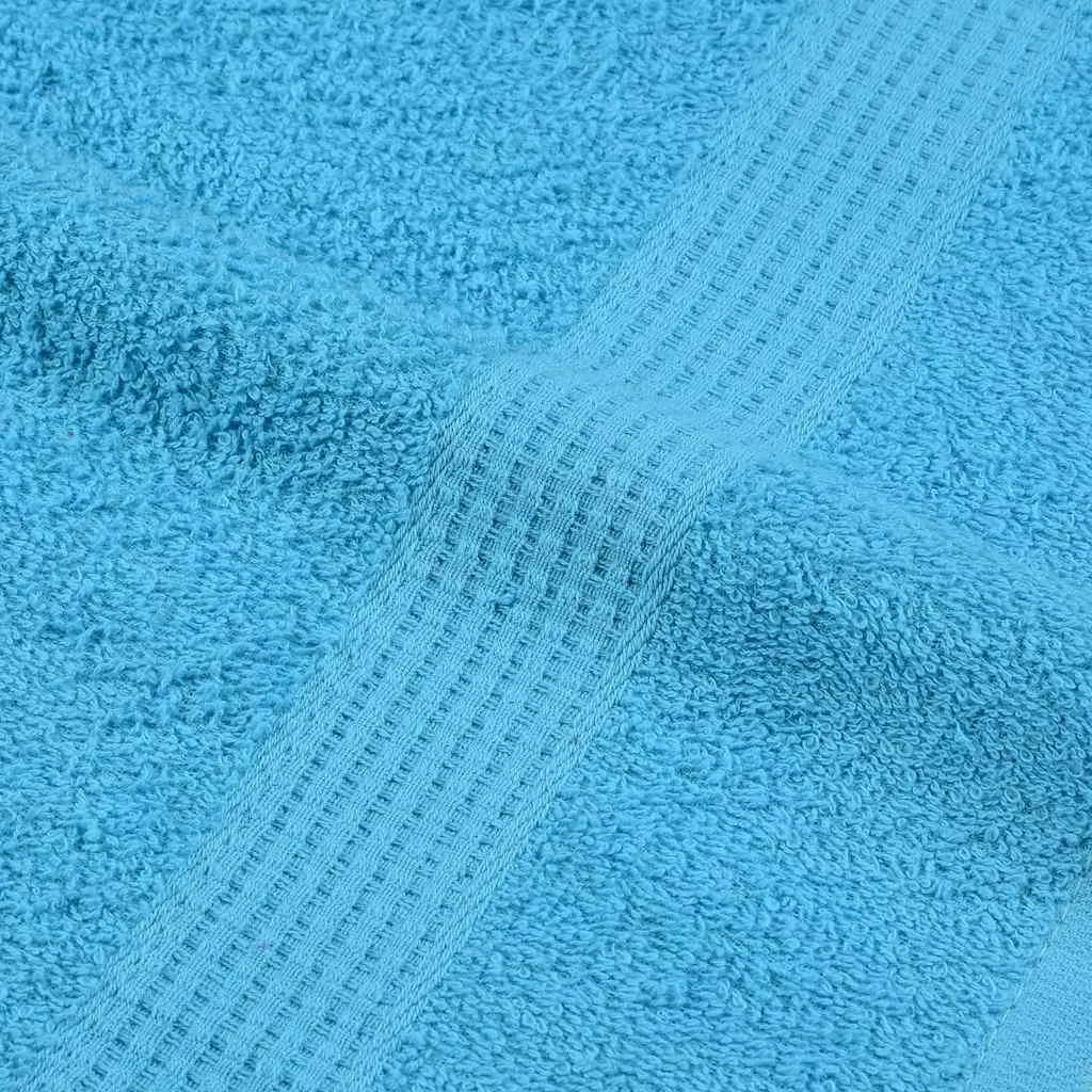 Bath Towels 10 pcs Turquoise 100x150 cm 360 gsm 100% Cotton