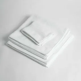 Bath towels, set of 3, white colour