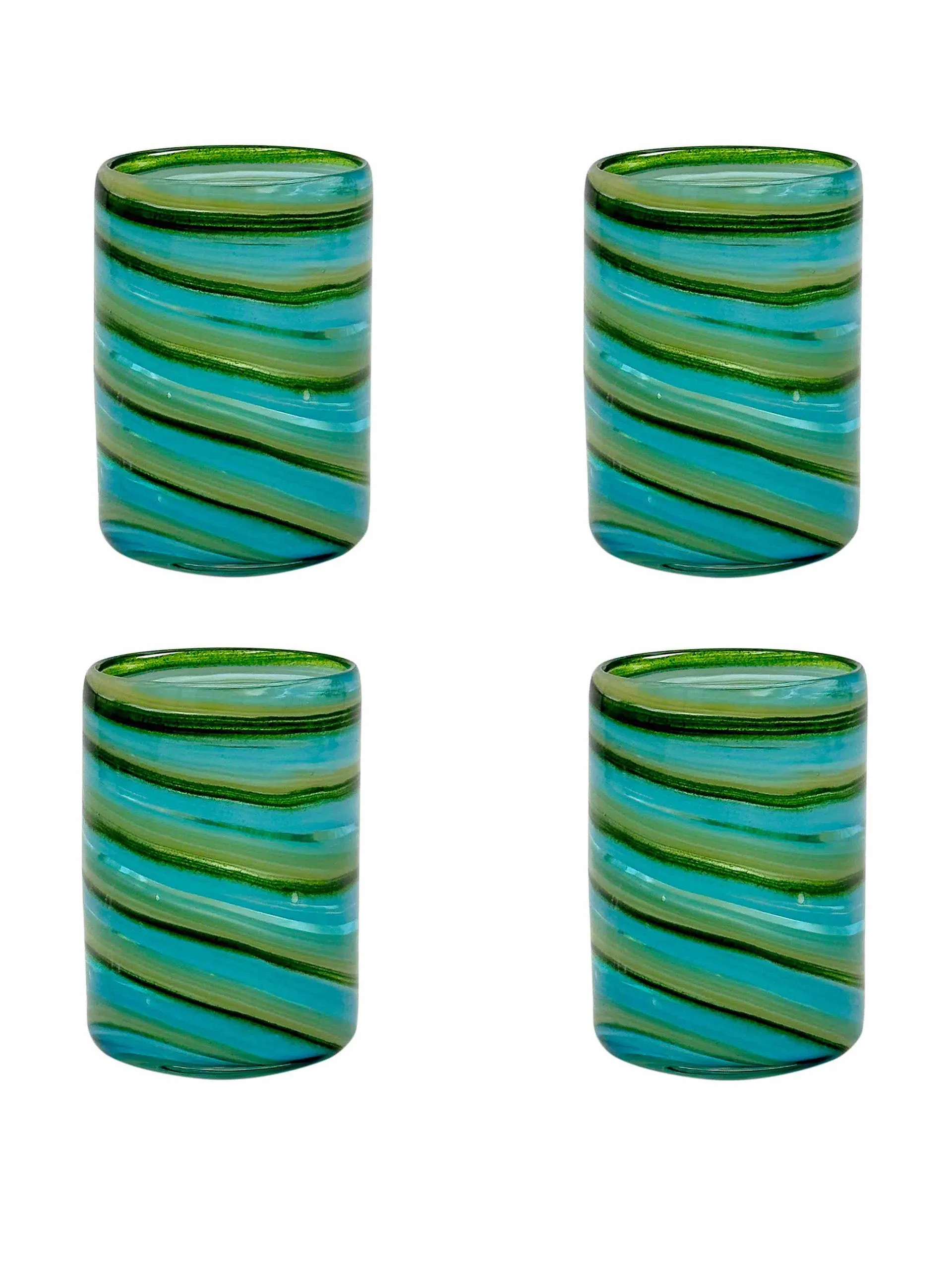 Bellotto tumblers in green (set of 4)