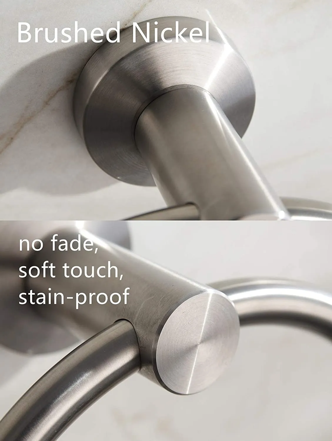 BGL Towel Ring Brushed Nickel, Bath Hand Towel Ring Stainless Steel Round Towel Holder for Bathroom