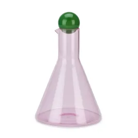 Bilboquet Wine Carafe & Decanter - Pink/ Green