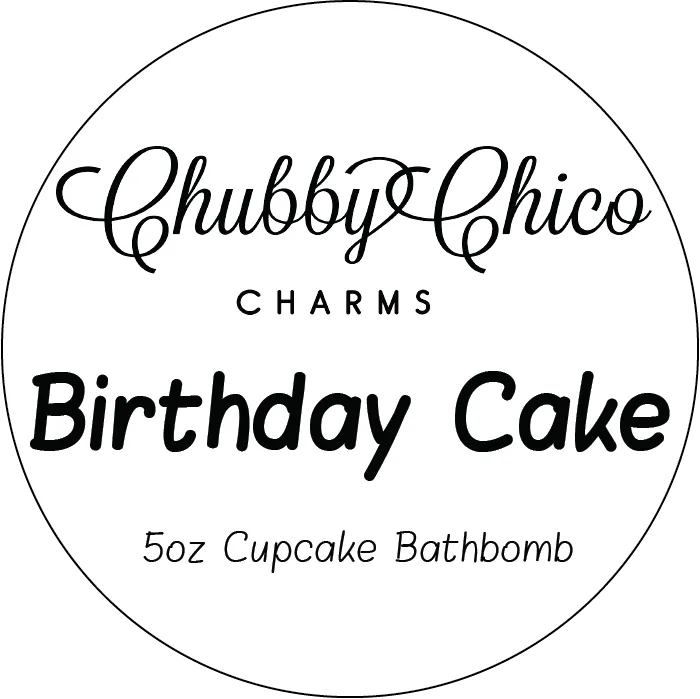 Birthday Cake Scented Hand Made Cupcake Bath Bomb