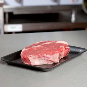 Black 2S Foam Meat Tray | 8"x 6"x 5/8"