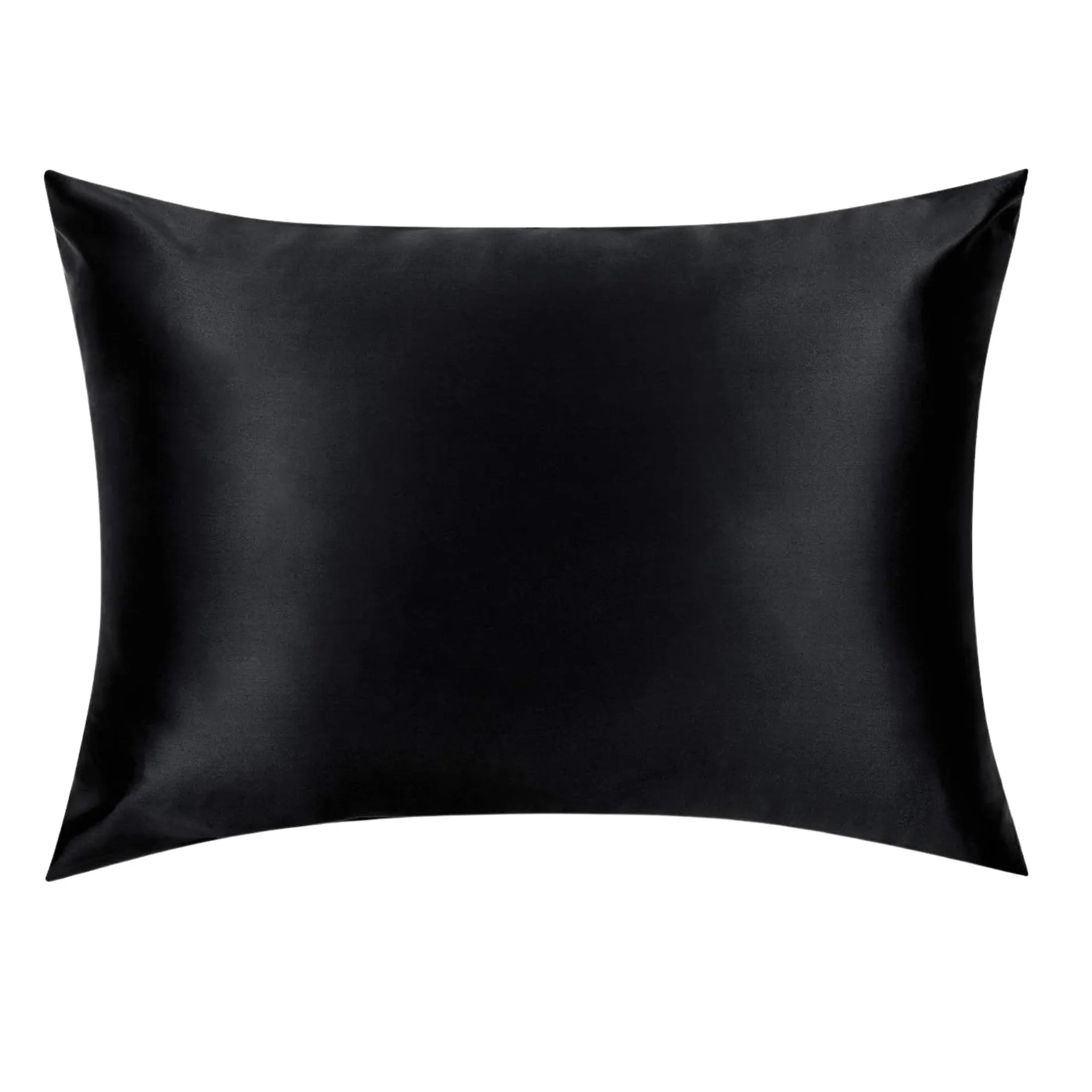 Black Silk Pillowcase - NZ Standard Size - Envelope Closure