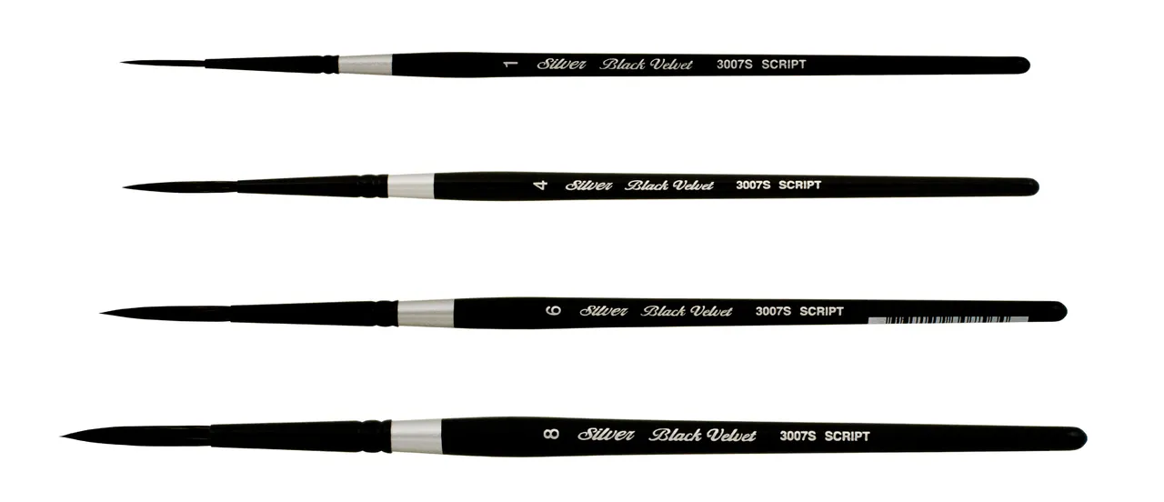 Black Velvet® Script Liner Short Handled Brush - Size 1