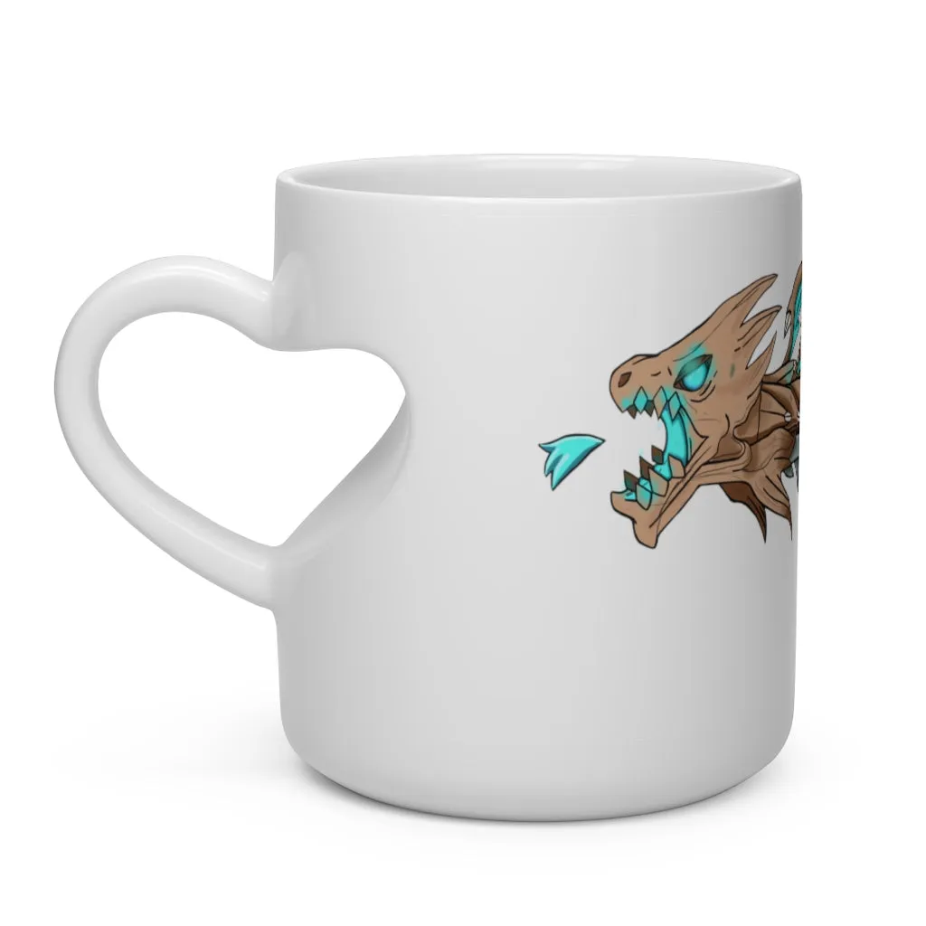 Blue Dragon Gun Heart Shape Mug