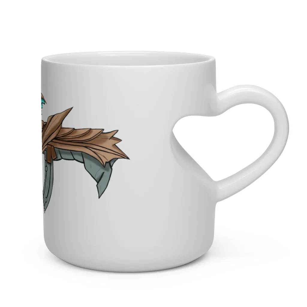 Blue Dragon Gun Heart Shape Mug