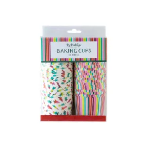 Bright Stripes & Trees Baking/Treat Cups