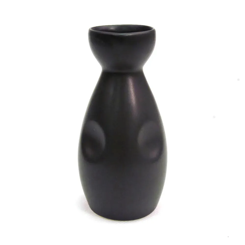 CAC China 666-WP-BLK Wine Pot 6oz Non-Glare Glaze Black 1 3/4" Case of 36 Pcs