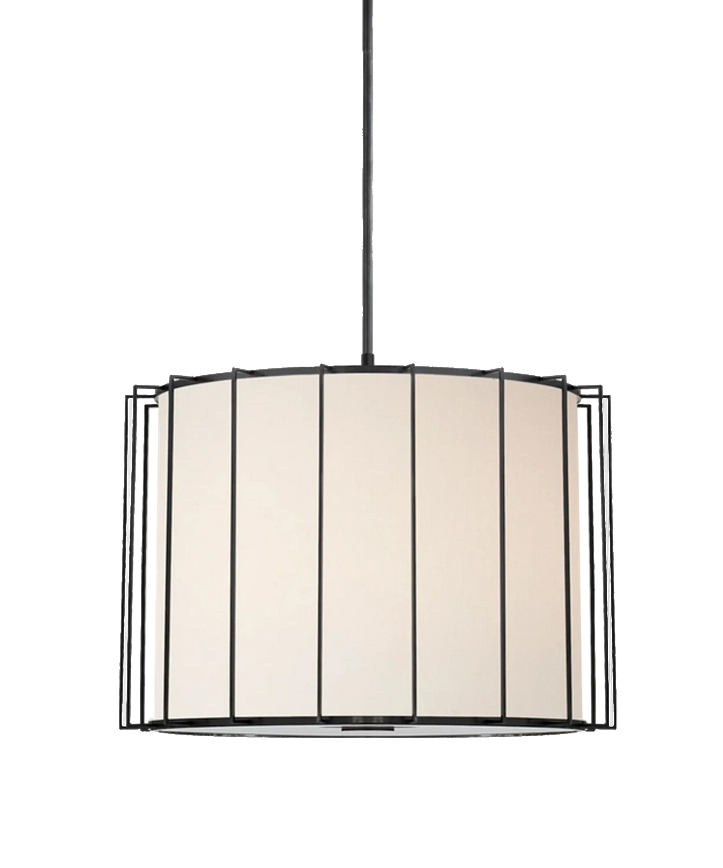 Carousel Large Drum Lantern, Polished Nickel