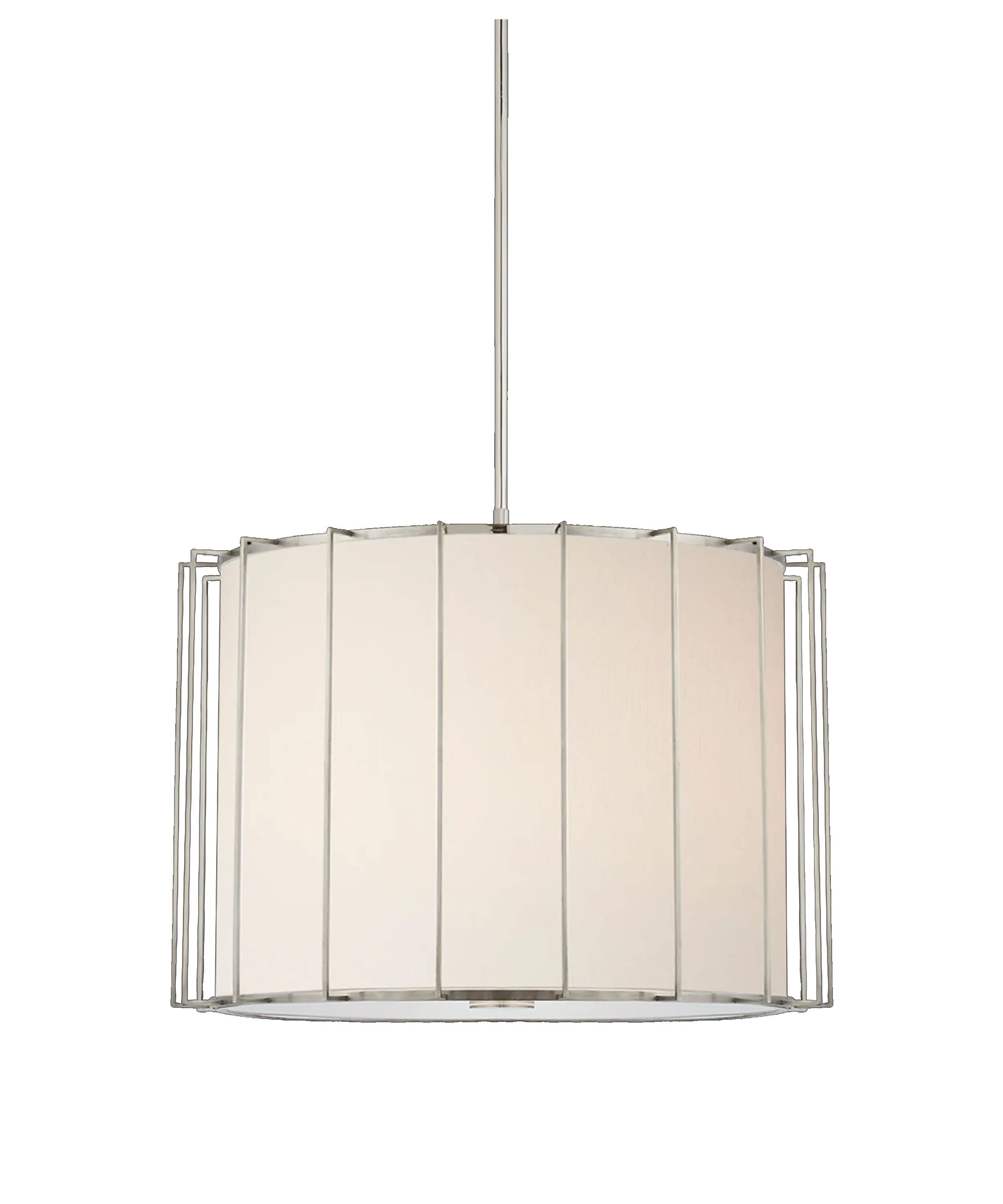 Carousel Large Drum Lantern, Polished Nickel