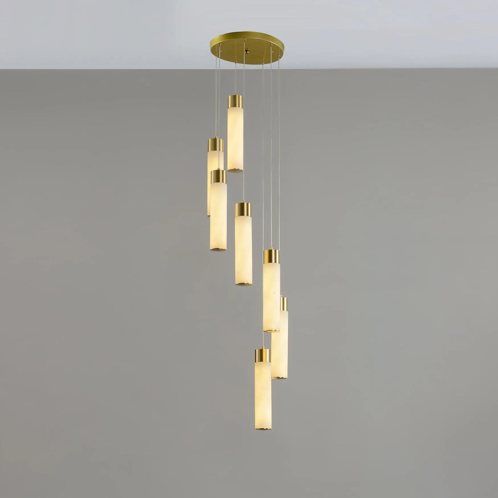 Celestial Alabaster Cascade Chandelier