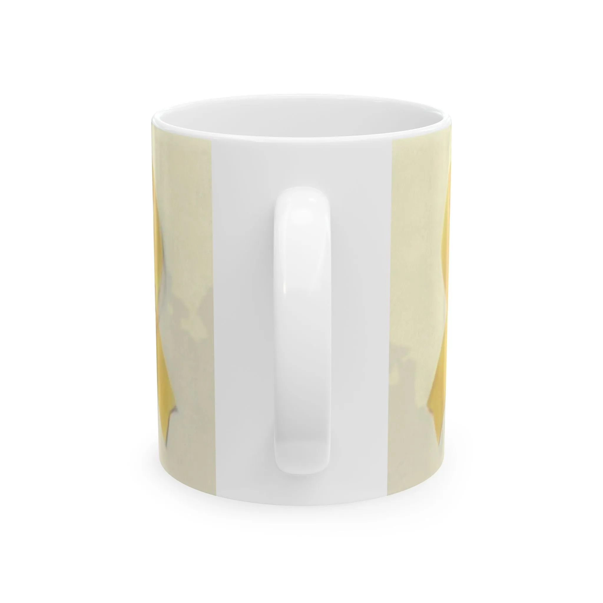 Ceramic Mug - Unbroken Hope Yellow Ribbon Star of David Design