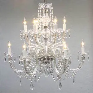 Chandelier Lighting Crystal Chandeliers H27" X W32" - Go-A46-385/6 6