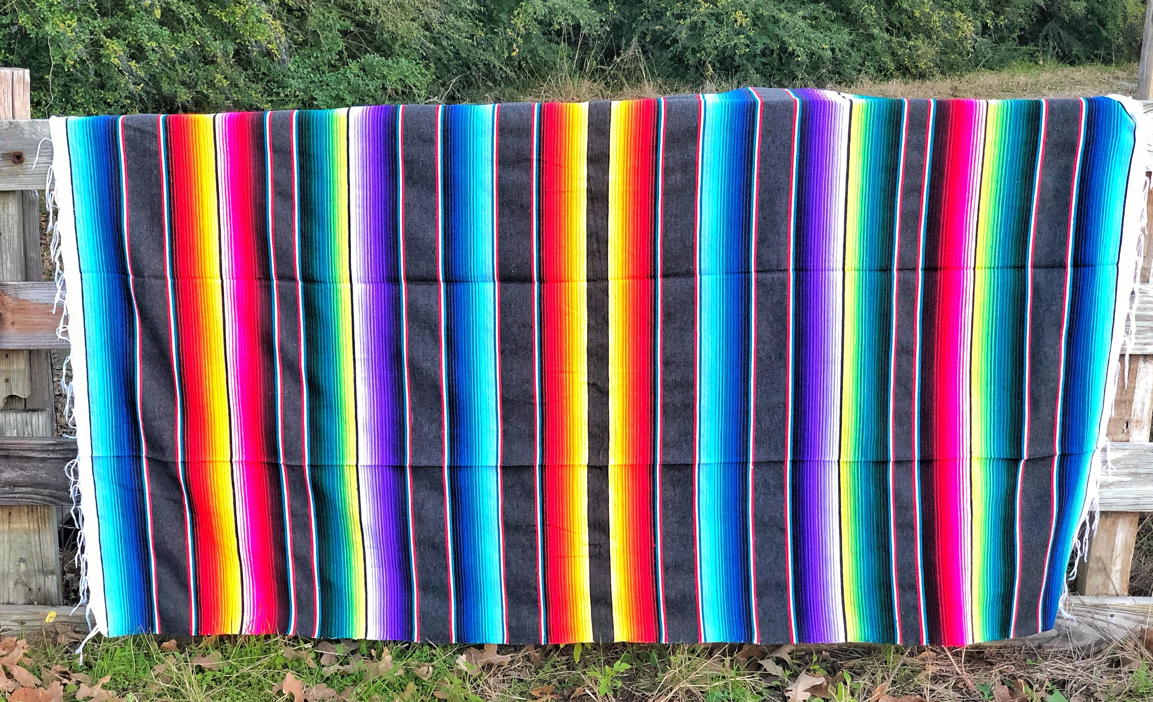 Charcoal Large Serape Blanket