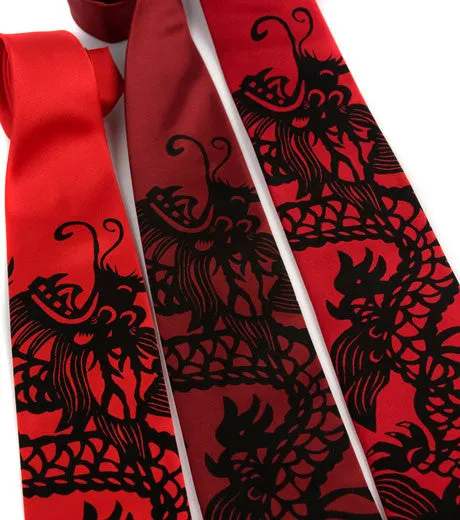 Chinese Dragon Silk Necktie