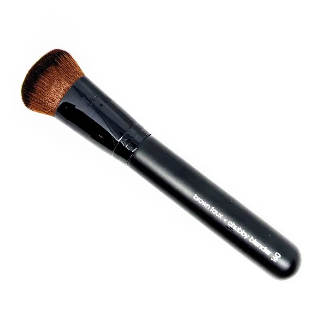 Chubby Blender Brush - Vegan Brown Faux