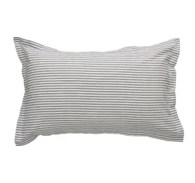 Classic Ticking Oxford Pillowcase Black